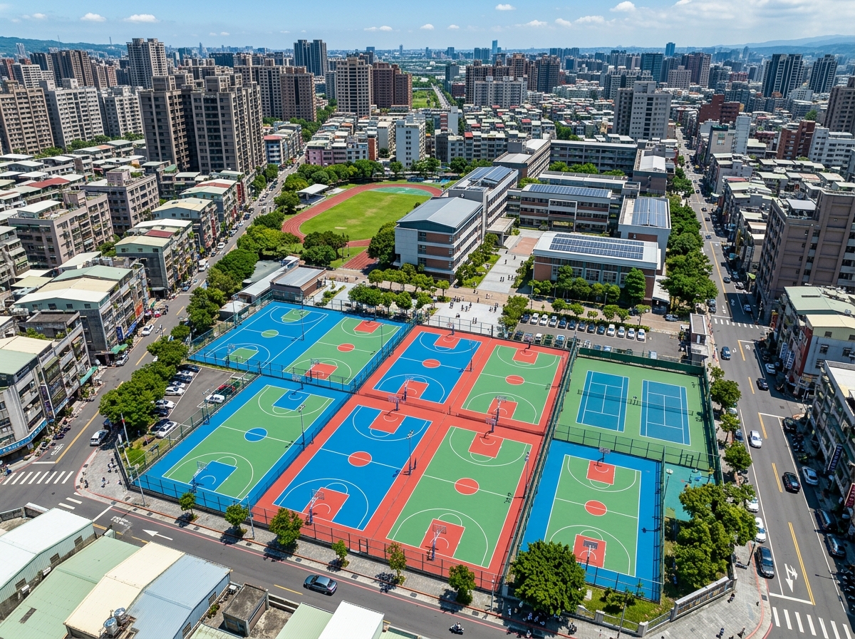 重庆市预制型塑胶跑道硅PU篮球场 - 厂家
